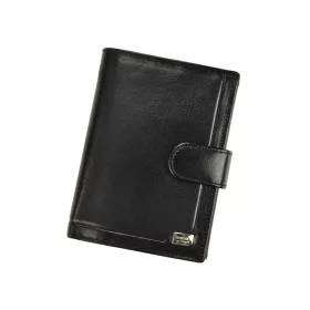    Rovicky PC-104L-BAR RFID čierna pánska peňaženka z pravej kože 13 x 10 x 2,5 cm