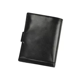    Rovicky PC-104L-BAR RFID čierna pánska peňaženka z pravej kože 13 x 10 x 2,5 cm