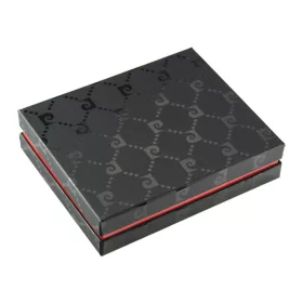    Pierre Cardin TILAK07 330 RFID čierno-červená pánska kožená peňaženka 10 x 13 cm