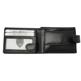    Kožená crossbody peňaženka Giorgio Carelli fefi čierna, RFID