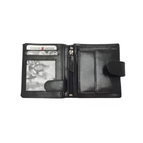    Pánska hnedá kožená peňaženka Giorgio Carelli RFID, 8,5 x 10 cm