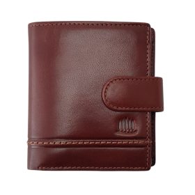    Pánska hnedá kožená peňaženka Giorgio Carelli RFID, 8,5 x 10 cm