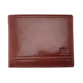    Pánska peňaženka Giorgio Carelli z koňakovej kože RFID, 12 x 9 cm