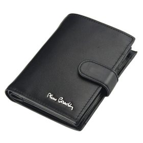   Pierre Cardin čierna, pánska kožená peňaženka, RFID 9,5 × 12,5 cm