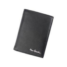    Pierre Cardin TILAK09 330 čierna pánska peňaženka z hovädzej kože 9,5 x 12,5 x 2,5 cm