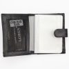  Puzdro na dokumenty Loren CRM-70-05 z čiernej hovädzej kože 8 x 10,5 x 2,5 cm