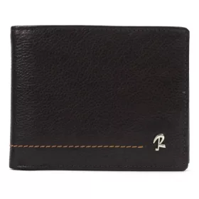    Rovicky N992-CMC čierna pánska peňaženka z hovädzej kože 12,5 x 9,5 x 3 cm