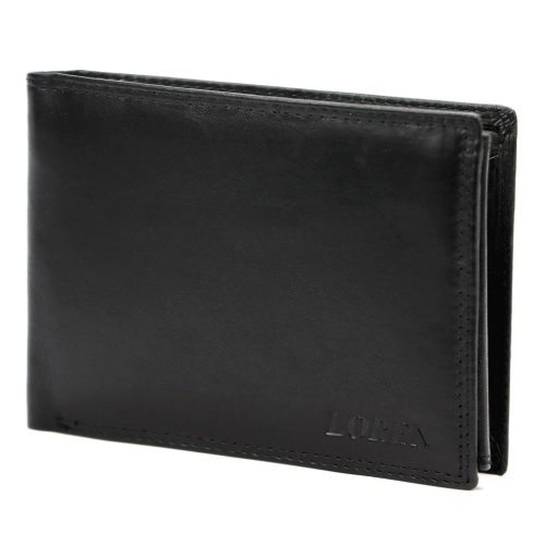  Loren N992-BLK BreakVT čierna pánska kožená peňaženka 13 x 9,5 x 2,5 cm