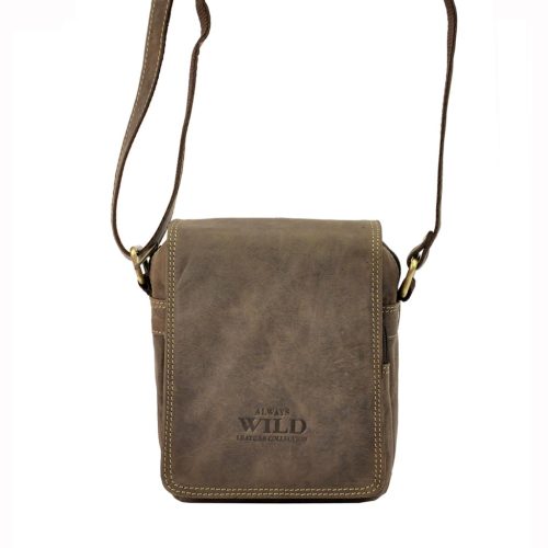 Wild 250591-MH barna marhabőr övtáska 14 x 18 x 8 cm
