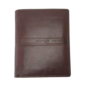    Pánska hnedá kožená peňaženka Giorgio Carelli 12 x 9,5 cm