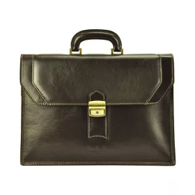    Pierre Cardin 1205 RM02 hnedá pánska kožená aktovka 40 x 29 x 9 cm