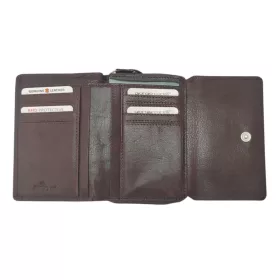    Dámska bordová kožená peňaženka Giorgio Carelli s RFID ochranou