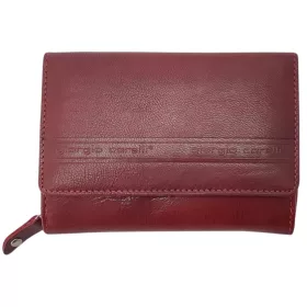    Dámska bordová kožená peňaženka Giorgio Carelli s RFID ochranou