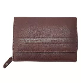   Dámska bordová kožená peňaženka Giorgio Carelli s RFID ochranou
