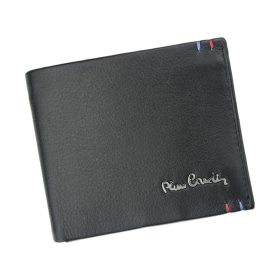    Pierre Cardin TILAK22 8824 RFID čierna pánska kožená peňaženka 10,5 x 10,5 cm
