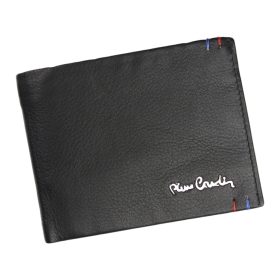    Pierre Cardin CD TILAK22 325 RFID čierna pánska peňaženka z hovädzej kože 12 x 9,5 x 2,5 cm