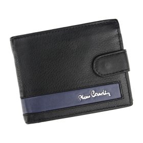    Pierre Cardin CB TILAK26 323A RFID čierno-červená pánska kožená peňaženka 11 x 8,5 cm