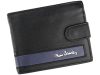 Pierre Cardin CB TILAK26 323A RFID fekete-kék férfi bőr pénztárca 11 x 8.5 x 2 cm 