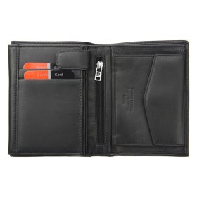    Pierre Cardin CB TILAK26 326 RFID čierna pánska peňaženka z hovädzej kože 9,8 x 13 x 2,5 cm