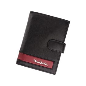    Pierre Cardin CB TILAK26 331A RFID čierno-červená pánska kožená peňaženka 10 x 13 cm