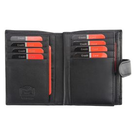    Pierre Cardin CB TILAK26 331A RFID čierno-červená pánska kožená peňaženka 10 x 13 cm