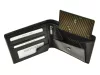  Pánska kožená peňaženka Rovicky PC-103-BAR RFID čierna 12 x 9 x 2,5 cm