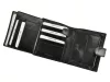  Pánska kožená peňaženka Rovicky PC-102L-BAR s RFID čipom, čierna, 10,5 x 12,5 x 2,5 cm