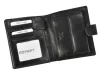  Pánska kožená peňaženka Rovicky PC-102L-BAR s RFID čipom, čierna, 10,5 x 12,5 x 2,5 cm