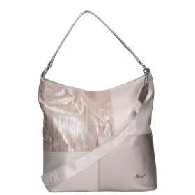    Karen Oliwia čierno-grafitová dámska vláknitá kožená kabelka, taška cez rameno