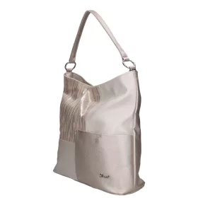    Karen Oliwia čierno-grafitová dámska vláknitá kožená kabelka, taška cez rameno