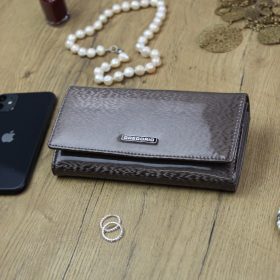    Gregorio PT-100 taupe dámska kožená peňaženka 18,5 x 10 x 3,5 cm