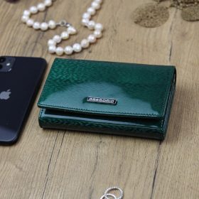    Gregorio PT-101 zelená dámska kožená peňaženka 15,5 x 9,5 x 3,5 cm