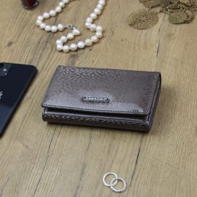    Gregorio PT-101 taupe dámska kožená peňaženka 15,5 x 9,5 x 3,5 cm