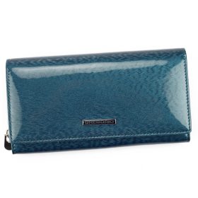    Gregorio PT-106 modrá dámska kožená peňaženka 19,3 x 10,3 x 3,5 cm