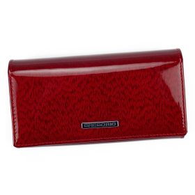    Gregorio PT-107 červená dámska kožená peňaženka 16,5 x 9 x 3,5 cm