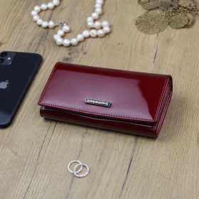    Gregorio PT-107 červená dámska kožená peňaženka 16,5 x 9 x 3,5 cm