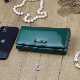    Gregorio PT-107 zelená dámska kožená peňaženka 16,5 x 9 x 3,5 cm