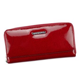   Gregorio PT-111 červená dámska kožená peňaženka 19,5 x 9,5 x 3,8 cm