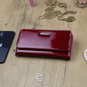    Gregorio PT-111 červená dámska kožená peňaženka 19,5 x 9,5 x 3,8 cm