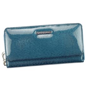   Gregorio PT-111 modrá dámska kožená peňaženka 19,5 x 9,5 x 3,8 cm