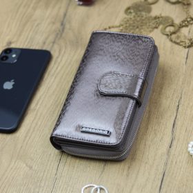    Gregorio PT-116 taupe dámska kožená peňaženka 16,5 x 9,5 x 4 cm