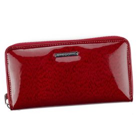    Gregorio PT-119 červená dámska kožená peňaženka 19,5 x 10,5 x 2,5 cm