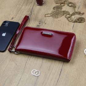    Gregorio PT-119 červená dámska kožená peňaženka 19,5 x 10,5 x 2,5 cm