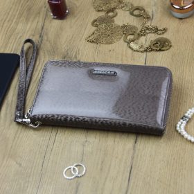    Gregorio PT-119 taupe dámska kožená peňaženka 19,5 x 10,5 x 2,5 cm