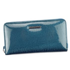    Gregorio PT-119 modrá dámska kožená peňaženka 19,5 x 10,5 x 2,5 cm