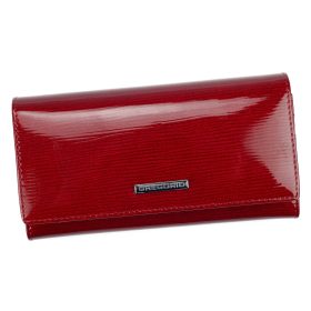    Gregorio LN-100 červená dámska kožená peňaženka 18,5 x 10 x 3,5 cm