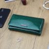 Gregorio LN-100 zöld női marhabőr pénztárca 18.5 x 10 x 3.5 cm