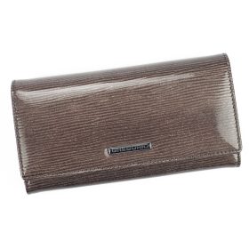    Gregorio LN-100 šedá dámska kožená peňaženka 18,5 x 10 x 3,5 cm