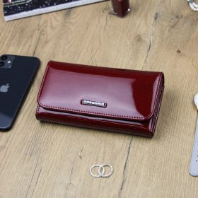    Gregorio LN-110 červená dámska kožená peňaženka 17,5 x 9,5 x 4 cm