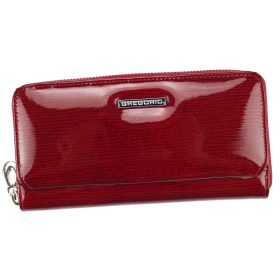    Gregorio LN-111 červená dámska kožená peňaženka 19 x 10 x 3,5 cm